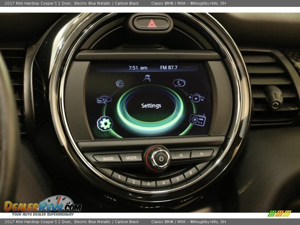 2017 Mini Hardtop Cooper S 2 Door Electric Blue Metallic / Carbon Black Photo #9