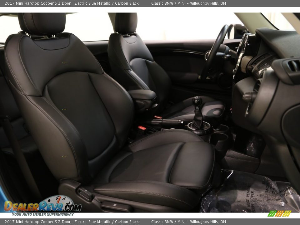 2017 Mini Hardtop Cooper S 2 Door Electric Blue Metallic / Carbon Black Photo #15