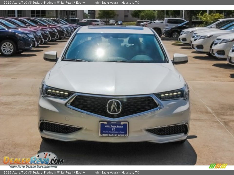 2019 Acura TLX V6 Sedan Platinum White Pearl / Ebony Photo #2