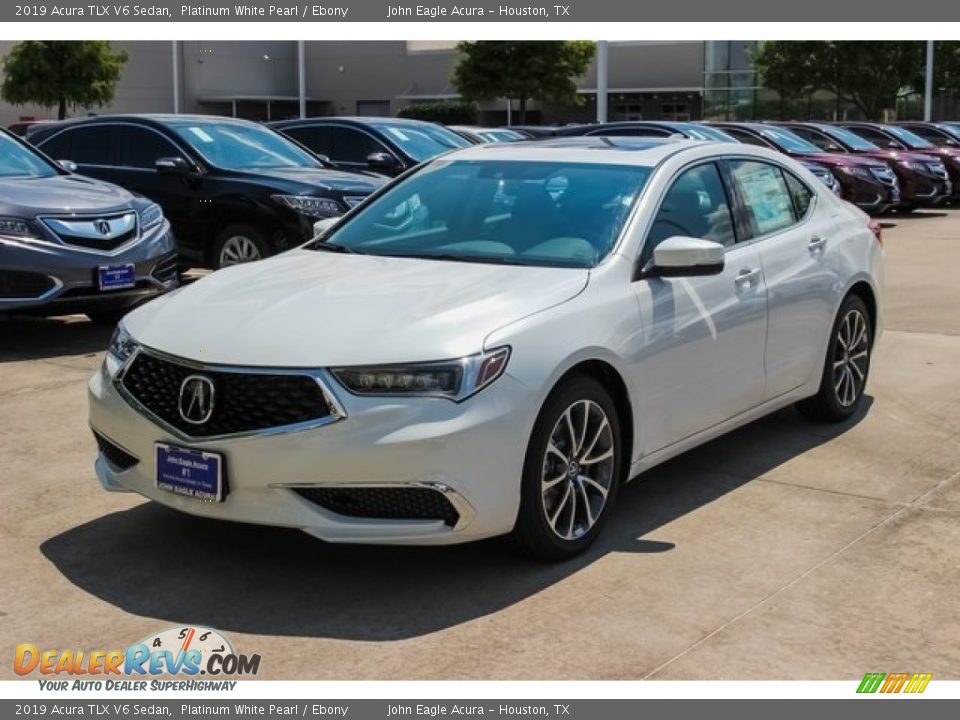 2019 Acura TLX V6 Sedan Platinum White Pearl / Ebony Photo #3