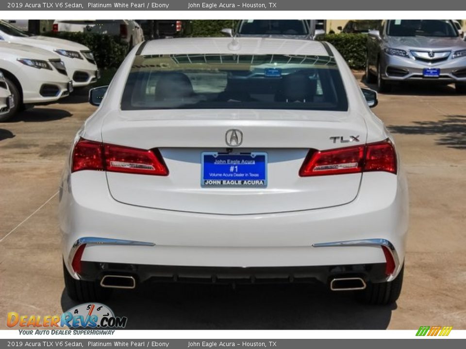 2019 Acura TLX V6 Sedan Platinum White Pearl / Ebony Photo #4