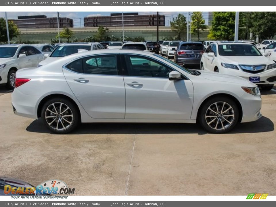 2019 Acura TLX V6 Sedan Platinum White Pearl / Ebony Photo #6