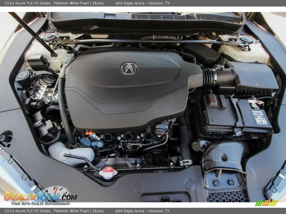 2019 Acura TLX V6 Sedan Platinum White Pearl / Ebony Photo #20