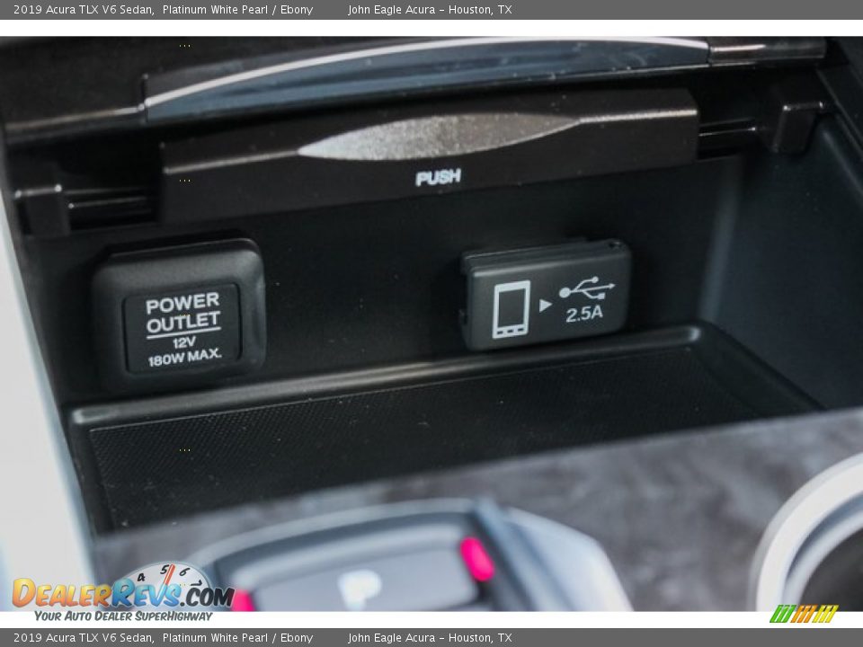 2019 Acura TLX V6 Sedan Platinum White Pearl / Ebony Photo #36