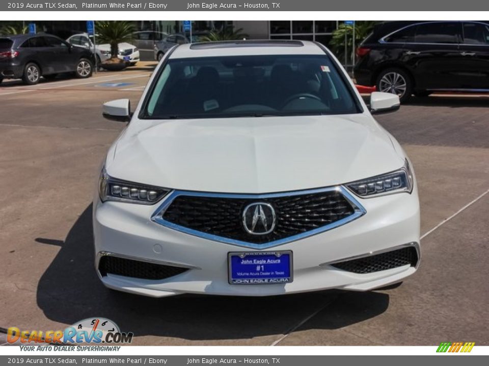2019 Acura TLX Sedan Platinum White Pearl / Ebony Photo #2