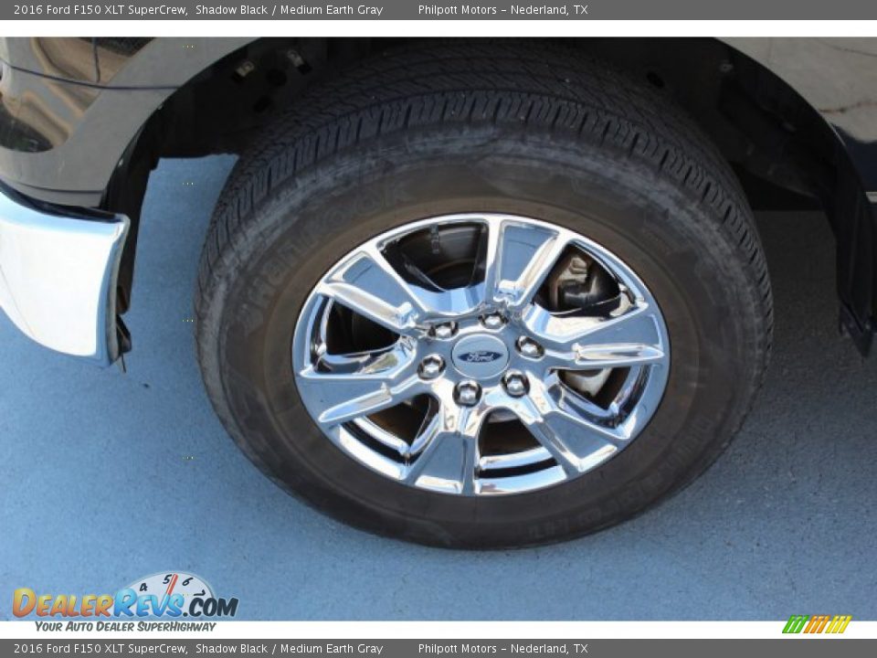 2016 Ford F150 XLT SuperCrew Shadow Black / Medium Earth Gray Photo #5