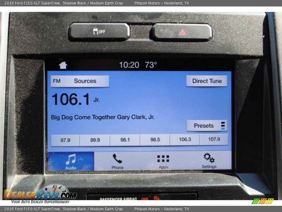 2016 Ford F150 XLT SuperCrew Shadow Black / Medium Earth Gray Photo #15