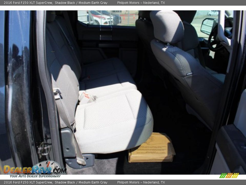 2016 Ford F150 XLT SuperCrew Shadow Black / Medium Earth Gray Photo #23