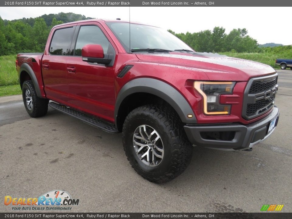 2018 Ford F150 SVT Raptor SuperCrew 4x4 Ruby Red / Raptor Black Photo #3