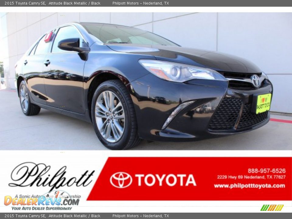 2015 Toyota Camry SE Attitude Black Metallic / Black Photo #1