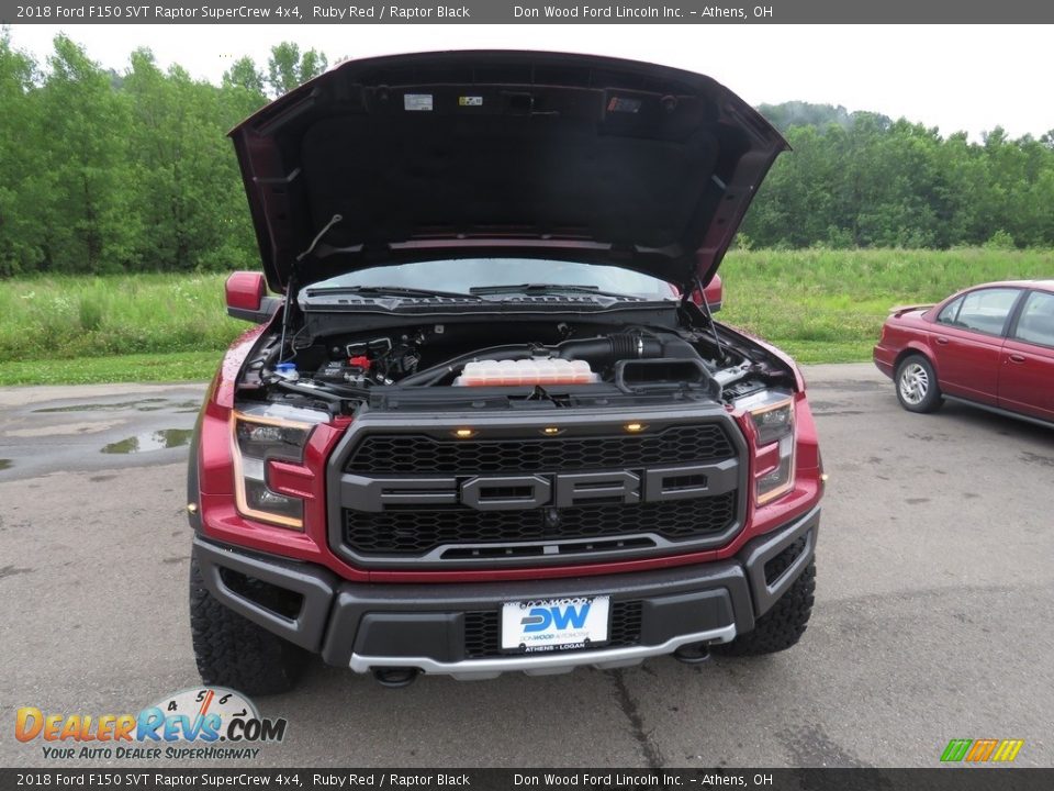 2018 Ford F150 SVT Raptor SuperCrew 4x4 Ruby Red / Raptor Black Photo #6