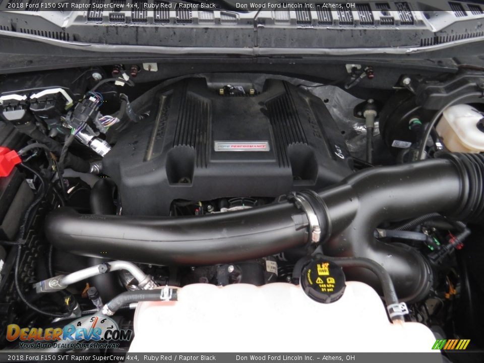 2018 Ford F150 SVT Raptor SuperCrew 4x4 Ruby Red / Raptor Black Photo #7