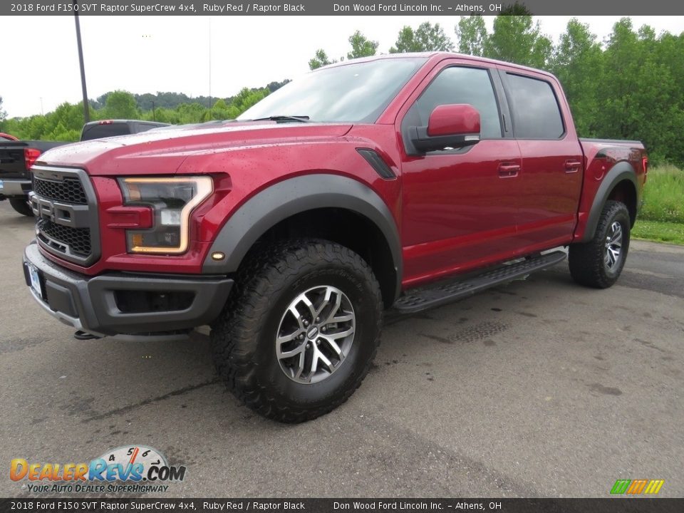2018 Ford F150 SVT Raptor SuperCrew 4x4 Ruby Red / Raptor Black Photo #8