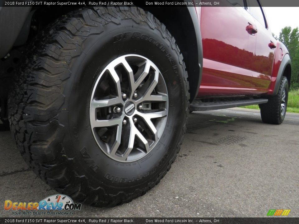 2018 Ford F150 SVT Raptor SuperCrew 4x4 Ruby Red / Raptor Black Photo #9