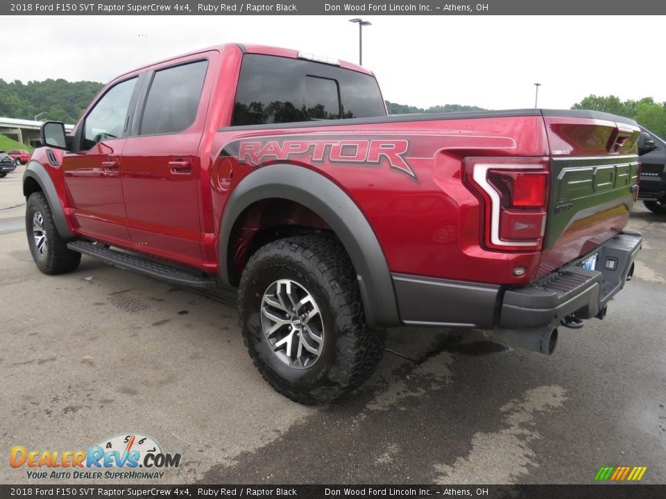 2018 Ford F150 SVT Raptor SuperCrew 4x4 Ruby Red / Raptor Black Photo #10