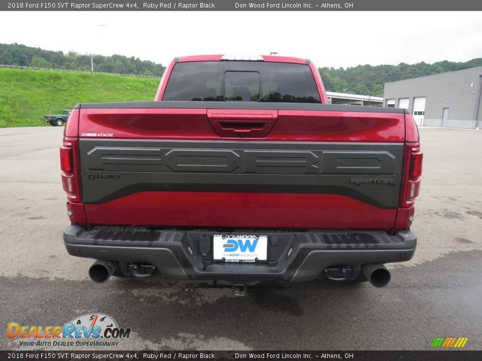 2018 Ford F150 SVT Raptor SuperCrew 4x4 Ruby Red / Raptor Black Photo #12