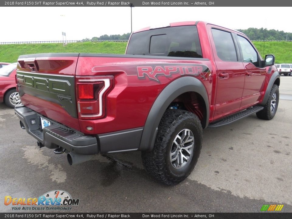 2018 Ford F150 SVT Raptor SuperCrew 4x4 Ruby Red / Raptor Black Photo #15