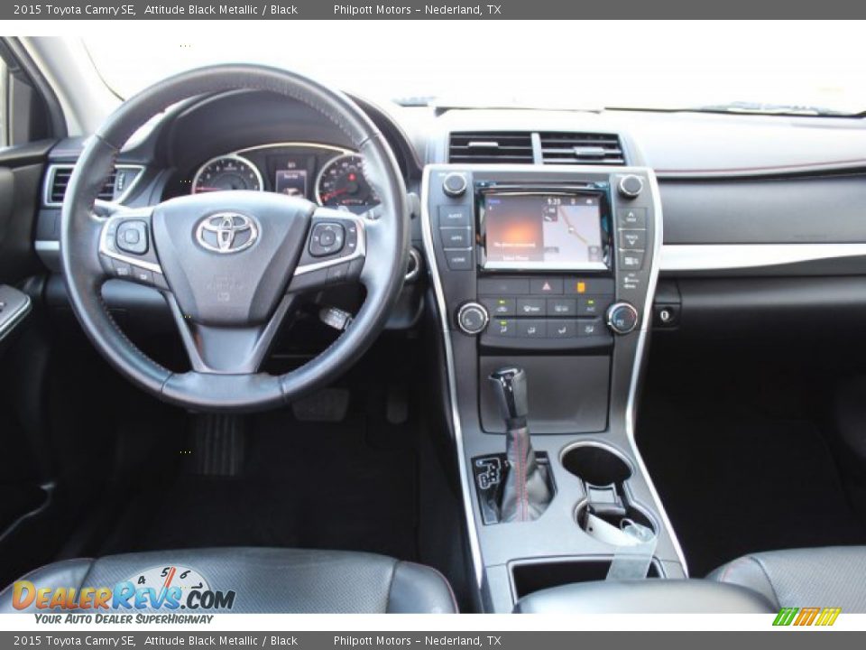 2015 Toyota Camry SE Attitude Black Metallic / Black Photo #26