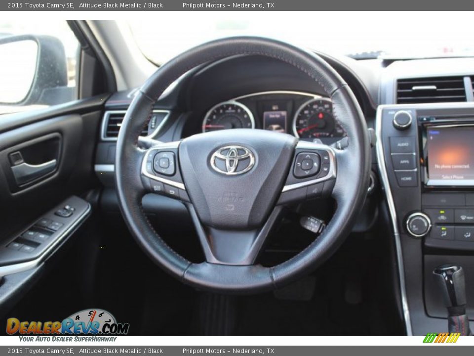 2015 Toyota Camry SE Attitude Black Metallic / Black Photo #27
