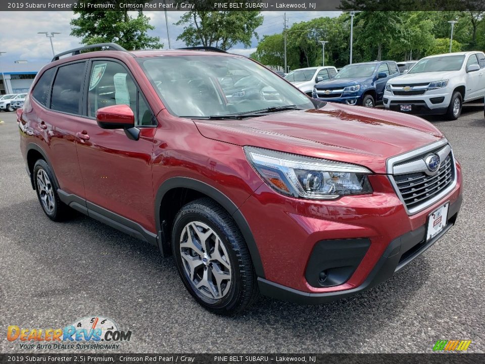 2019 Subaru Forester 2.5i Premium Crimson Red Pearl / Gray Photo #1