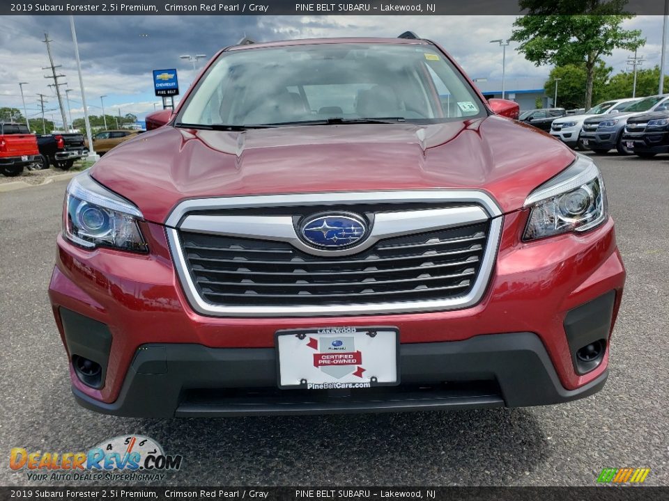 2019 Subaru Forester 2.5i Premium Crimson Red Pearl / Gray Photo #2