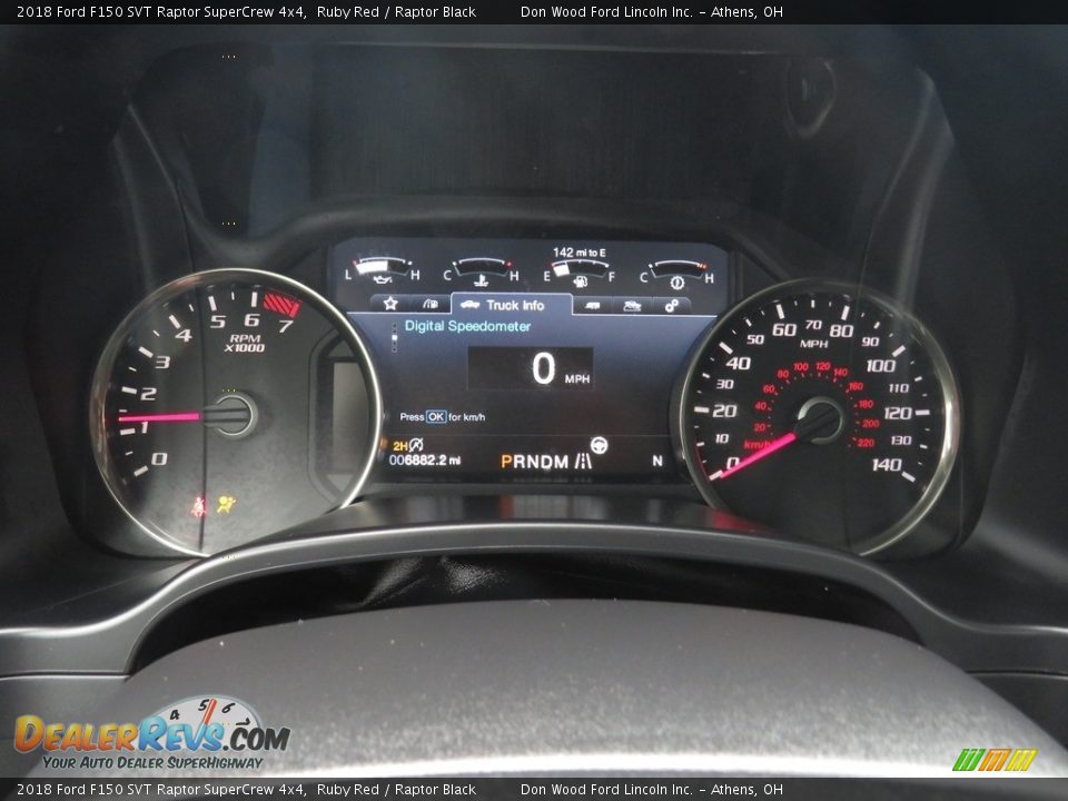 2018 Ford F150 SVT Raptor SuperCrew 4x4 Ruby Red / Raptor Black Photo #34