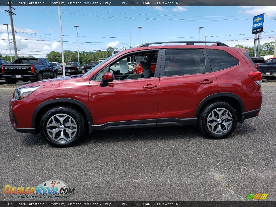 2019 Subaru Forester 2.5i Premium Crimson Red Pearl / Gray Photo #4