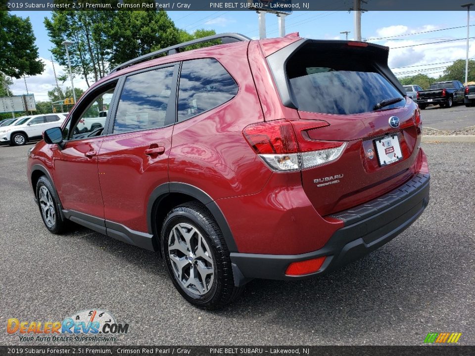 2019 Subaru Forester 2.5i Premium Crimson Red Pearl / Gray Photo #5
