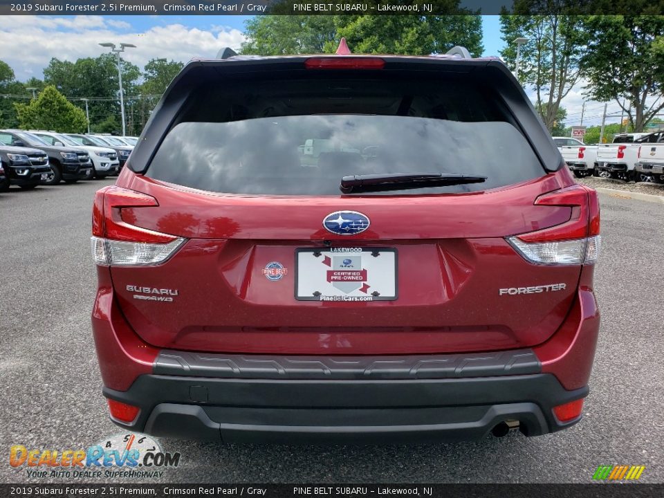2019 Subaru Forester 2.5i Premium Crimson Red Pearl / Gray Photo #6