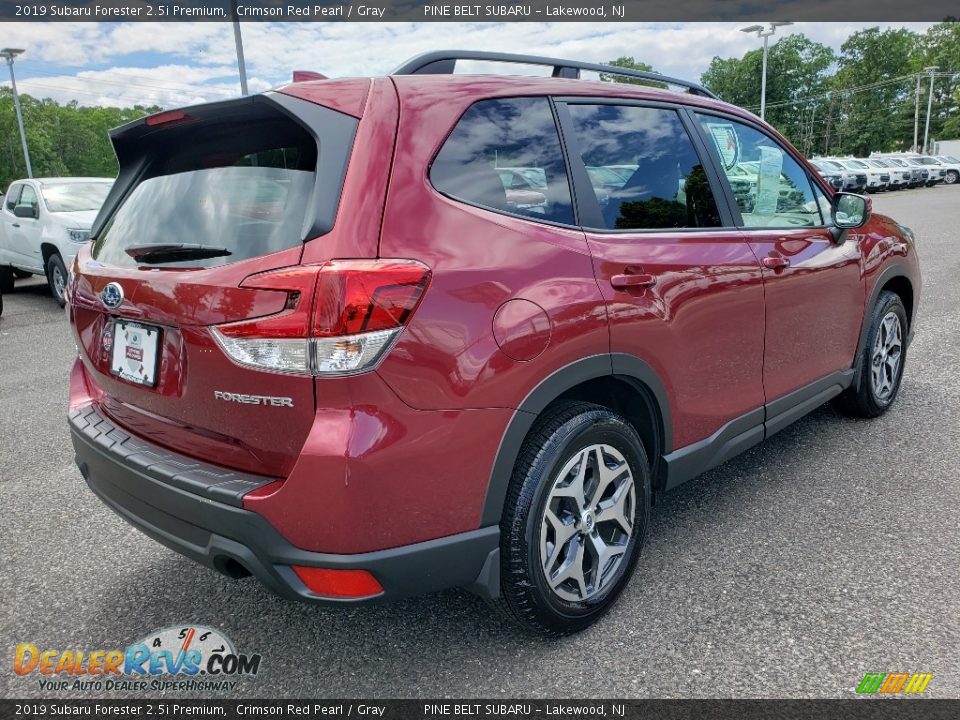2019 Subaru Forester 2.5i Premium Crimson Red Pearl / Gray Photo #7