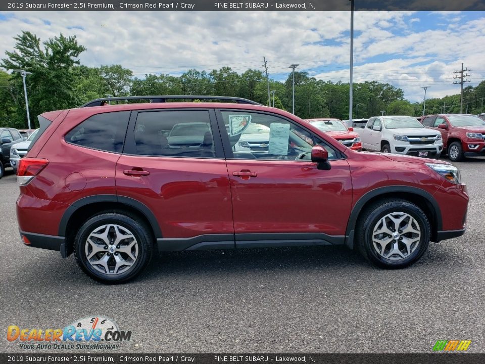 2019 Subaru Forester 2.5i Premium Crimson Red Pearl / Gray Photo #8