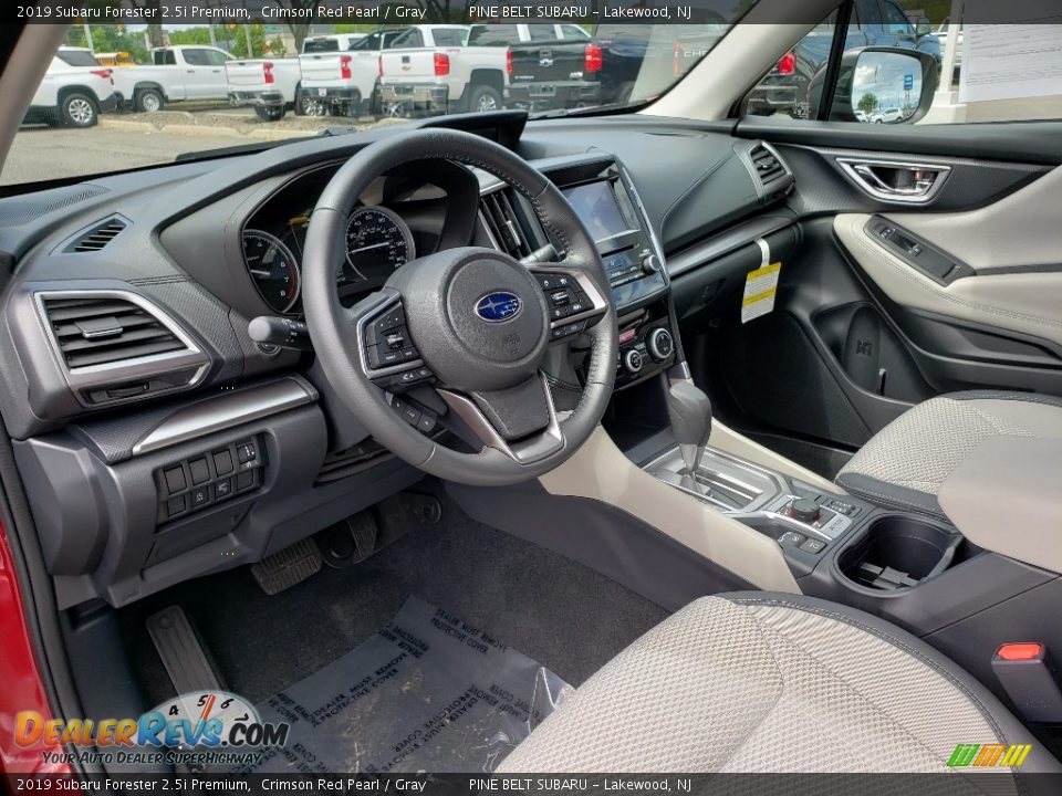 2019 Subaru Forester 2.5i Premium Crimson Red Pearl / Gray Photo #25