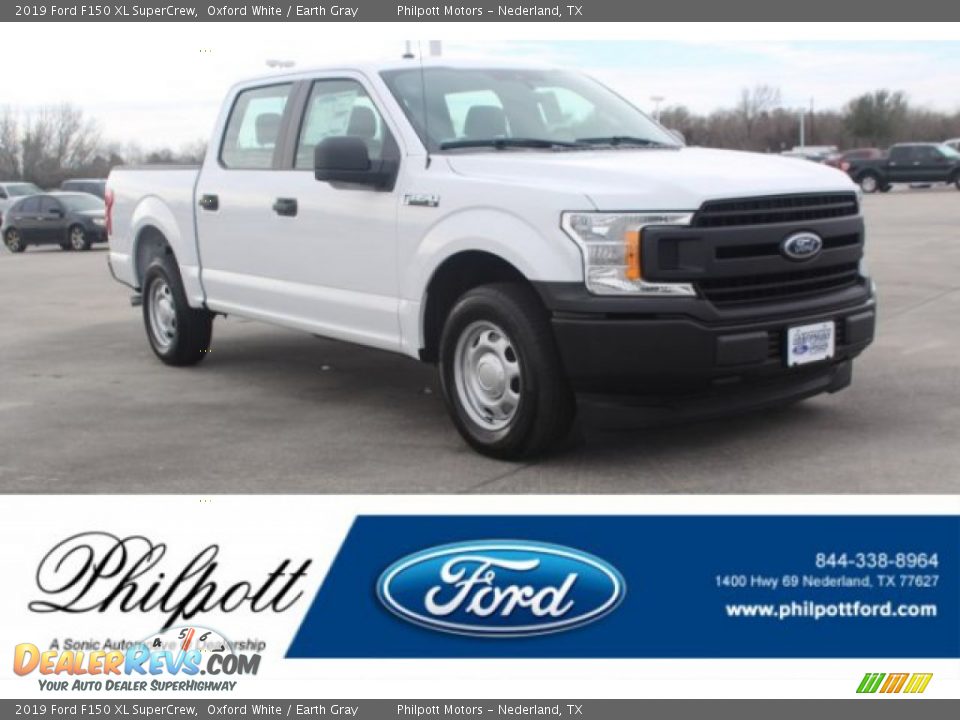 2019 Ford F150 XL SuperCrew Oxford White / Earth Gray Photo #1
