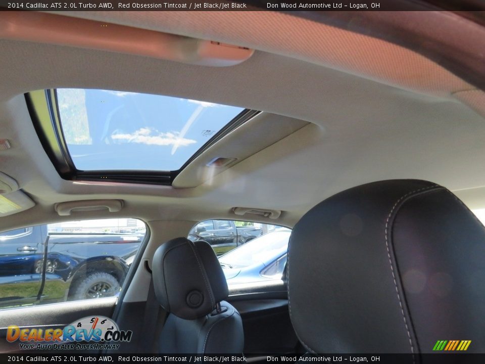 2014 Cadillac ATS 2.0L Turbo AWD Red Obsession Tintcoat / Jet Black/Jet Black Photo #2