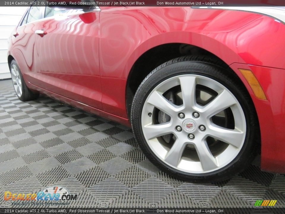 2014 Cadillac ATS 2.0L Turbo AWD Red Obsession Tintcoat / Jet Black/Jet Black Photo #4
