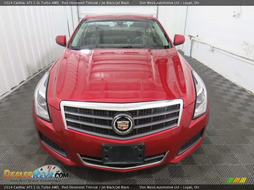 2014 Cadillac ATS 2.0L Turbo AWD Red Obsession Tintcoat / Jet Black/Jet Black Photo #6