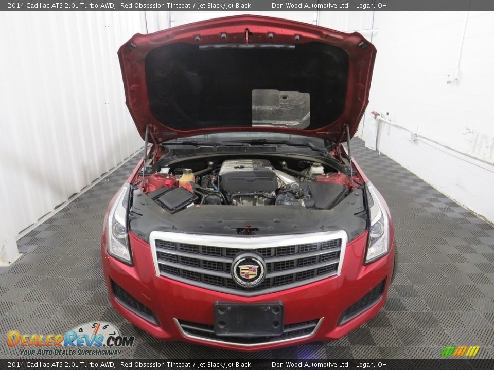 2014 Cadillac ATS 2.0L Turbo AWD Red Obsession Tintcoat / Jet Black/Jet Black Photo #7