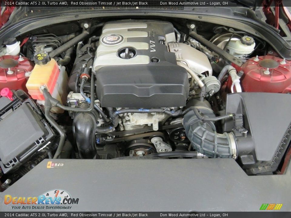 2014 Cadillac ATS 2.0L Turbo AWD Red Obsession Tintcoat / Jet Black/Jet Black Photo #8
