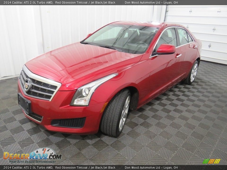 2014 Cadillac ATS 2.0L Turbo AWD Red Obsession Tintcoat / Jet Black/Jet Black Photo #9