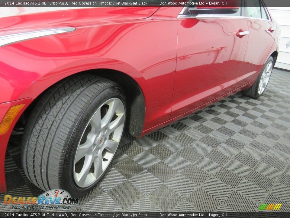 2014 Cadillac ATS 2.0L Turbo AWD Red Obsession Tintcoat / Jet Black/Jet Black Photo #10