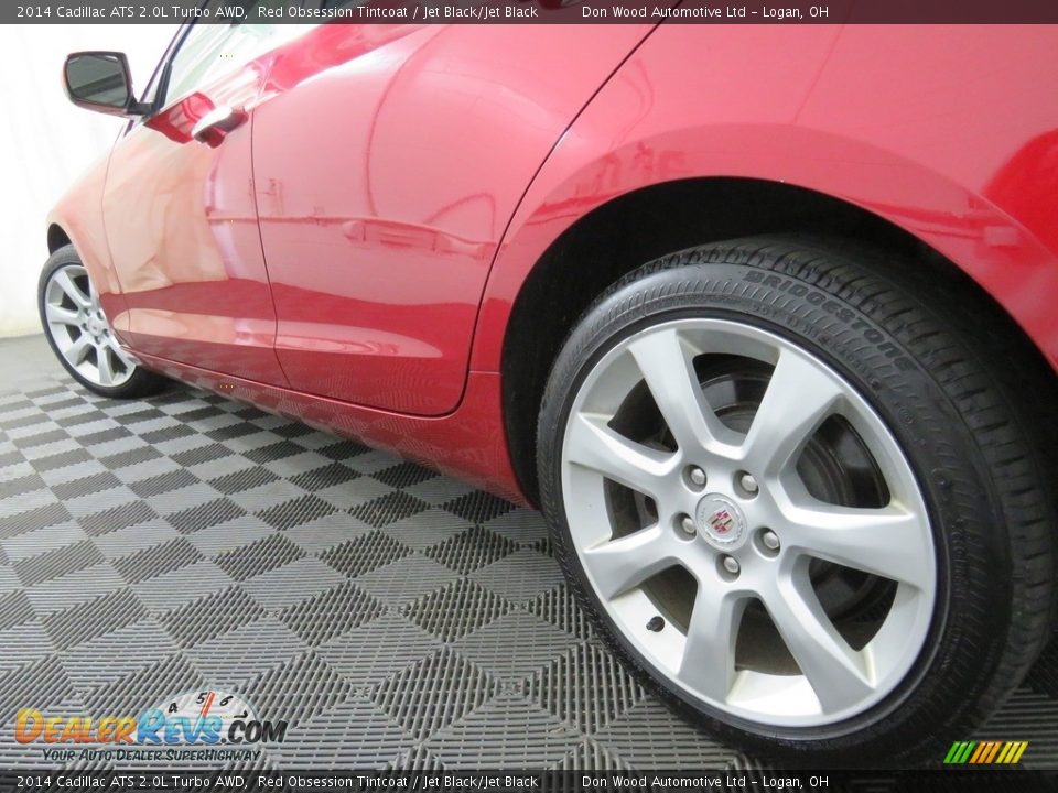 2014 Cadillac ATS 2.0L Turbo AWD Red Obsession Tintcoat / Jet Black/Jet Black Photo #11