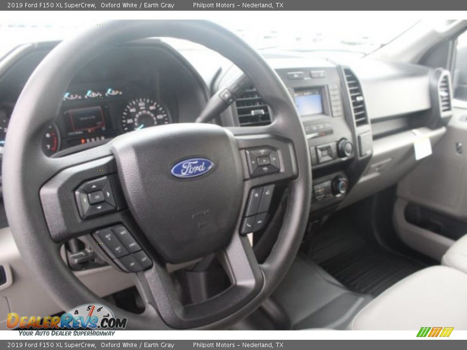 2019 Ford F150 XL SuperCrew Oxford White / Earth Gray Photo #14