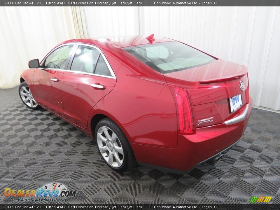 2014 Cadillac ATS 2.0L Turbo AWD Red Obsession Tintcoat / Jet Black/Jet Black Photo #12
