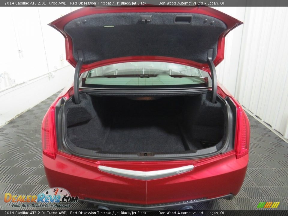 2014 Cadillac ATS 2.0L Turbo AWD Red Obsession Tintcoat / Jet Black/Jet Black Photo #14