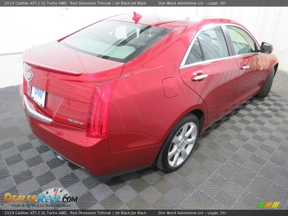 2014 Cadillac ATS 2.0L Turbo AWD Red Obsession Tintcoat / Jet Black/Jet Black Photo #16
