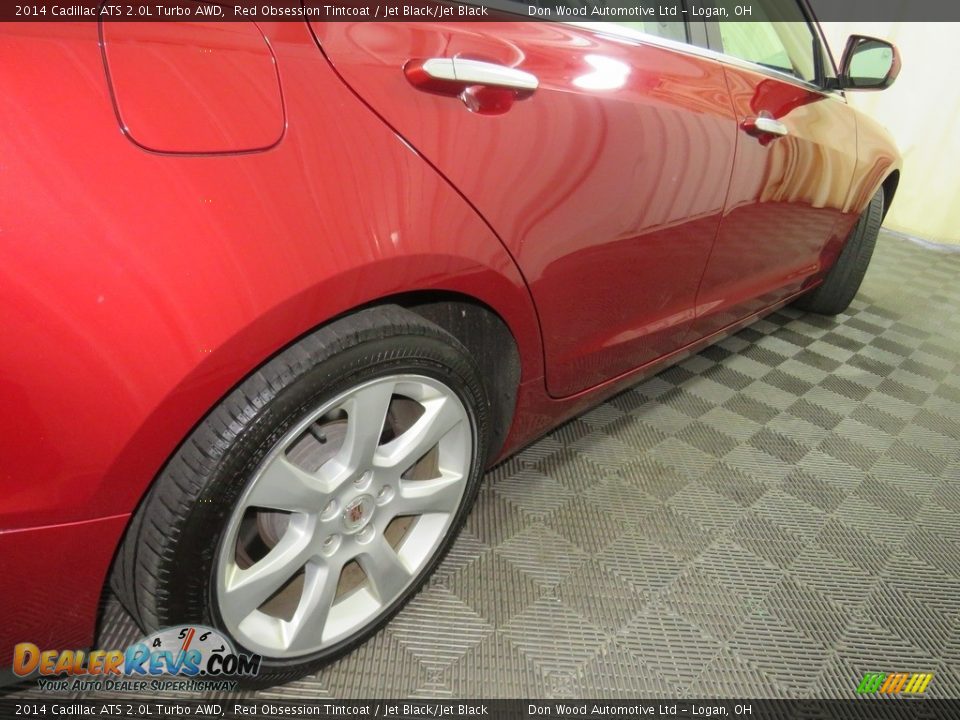 2014 Cadillac ATS 2.0L Turbo AWD Red Obsession Tintcoat / Jet Black/Jet Black Photo #17