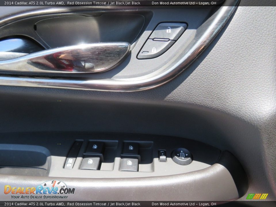 2014 Cadillac ATS 2.0L Turbo AWD Red Obsession Tintcoat / Jet Black/Jet Black Photo #18