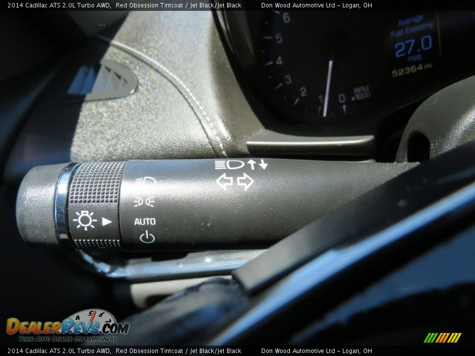 2014 Cadillac ATS 2.0L Turbo AWD Red Obsession Tintcoat / Jet Black/Jet Black Photo #22