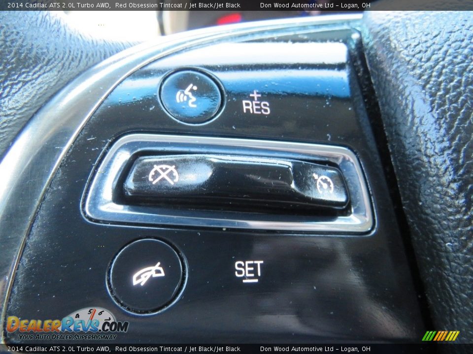 2014 Cadillac ATS 2.0L Turbo AWD Red Obsession Tintcoat / Jet Black/Jet Black Photo #23