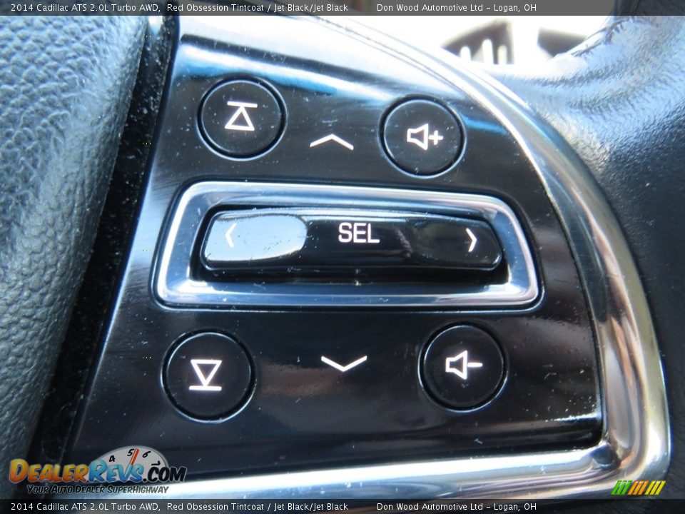 2014 Cadillac ATS 2.0L Turbo AWD Red Obsession Tintcoat / Jet Black/Jet Black Photo #24